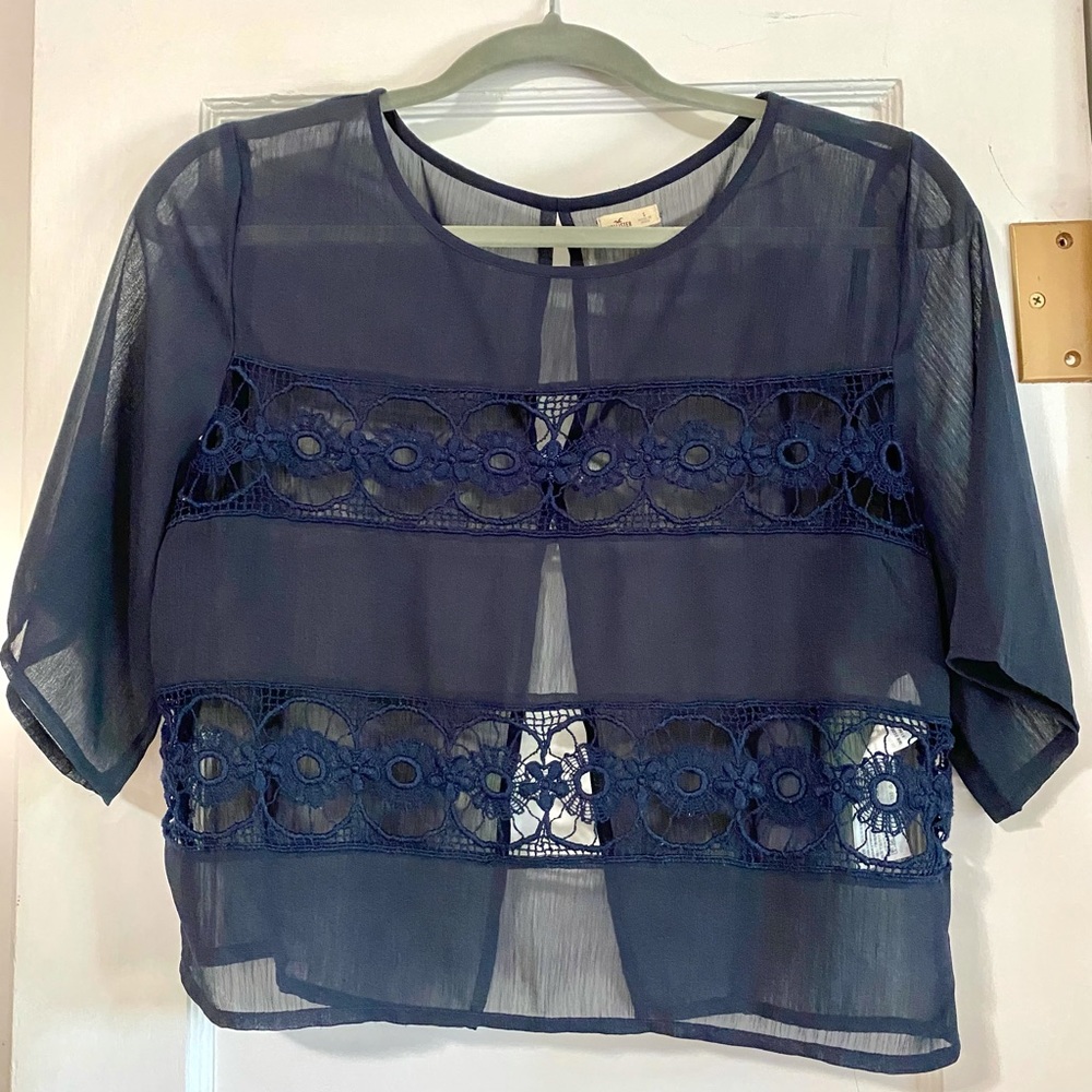 Hollister sheer top